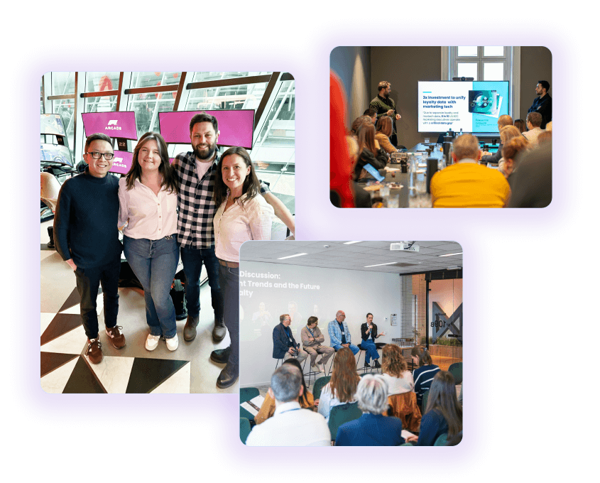 Images of the Antavo Team attending different types of events.