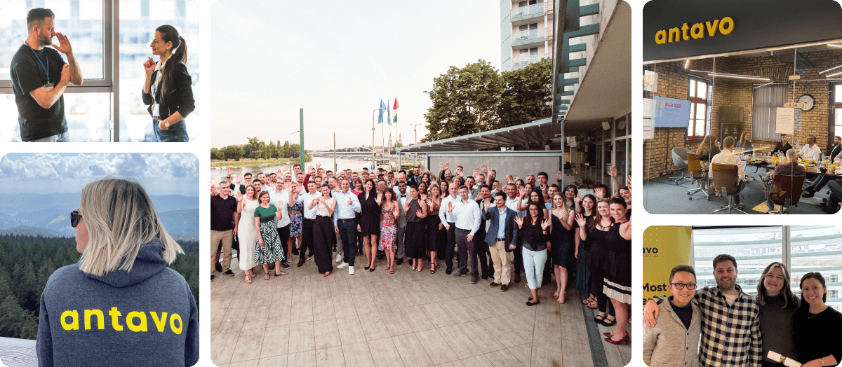Images of the Antavo Team.
