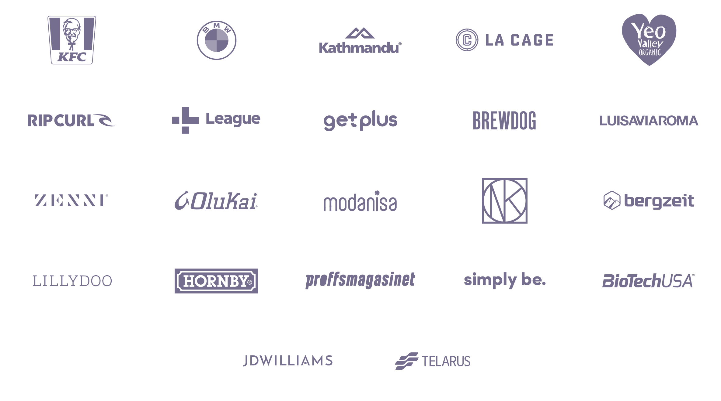 Antavo's client logo line.