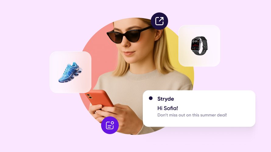 Image illustrating a person receiving their summer deal within the loyalty program.