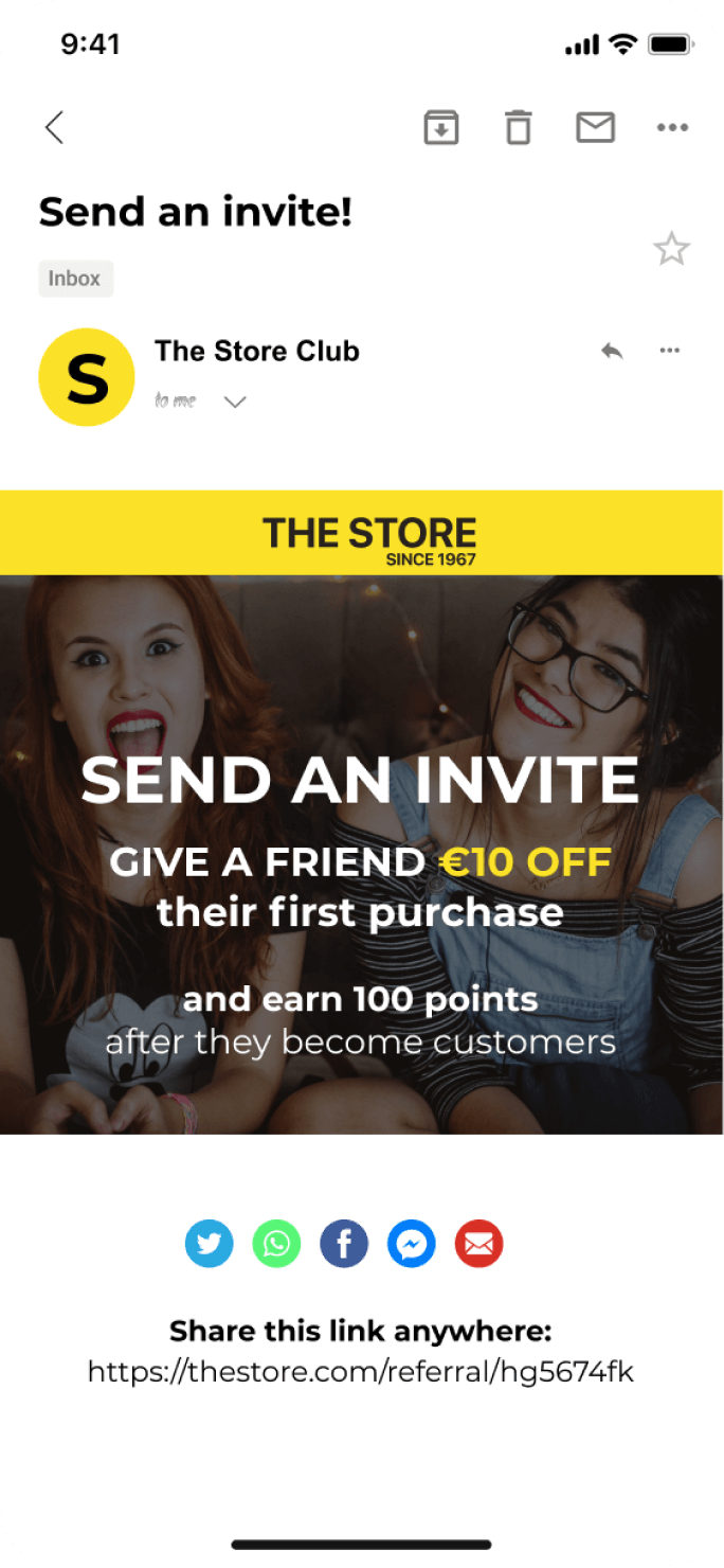 Make acquisition easier with referrals.