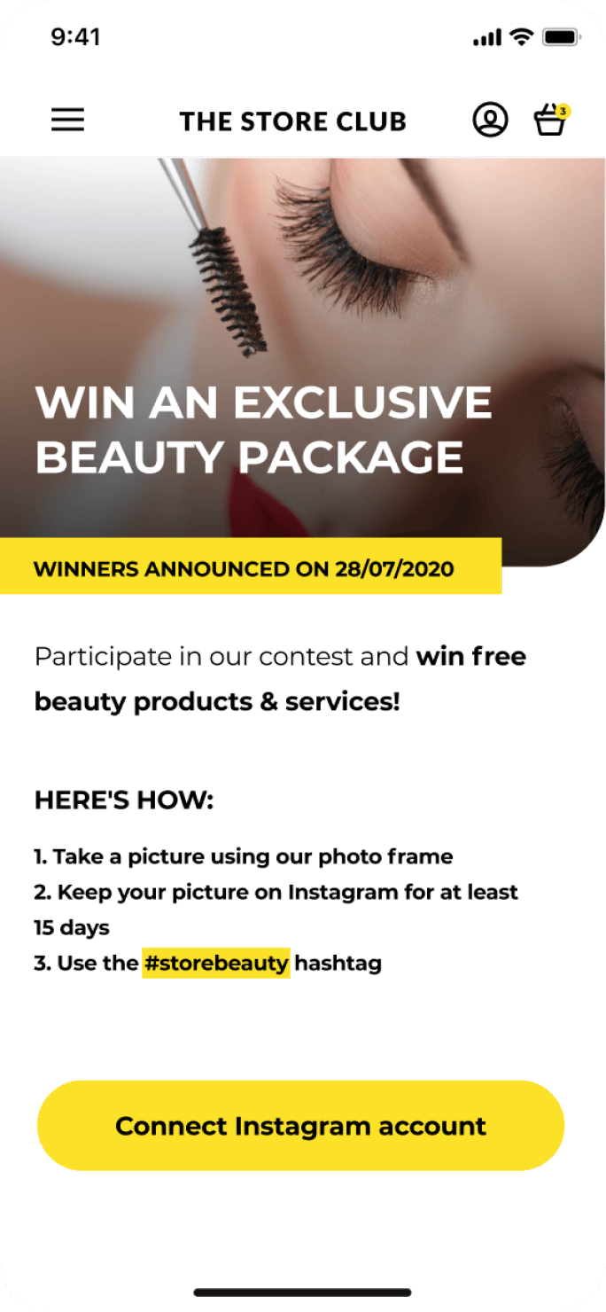 Boost word-of-mouth with an Instagram contest.