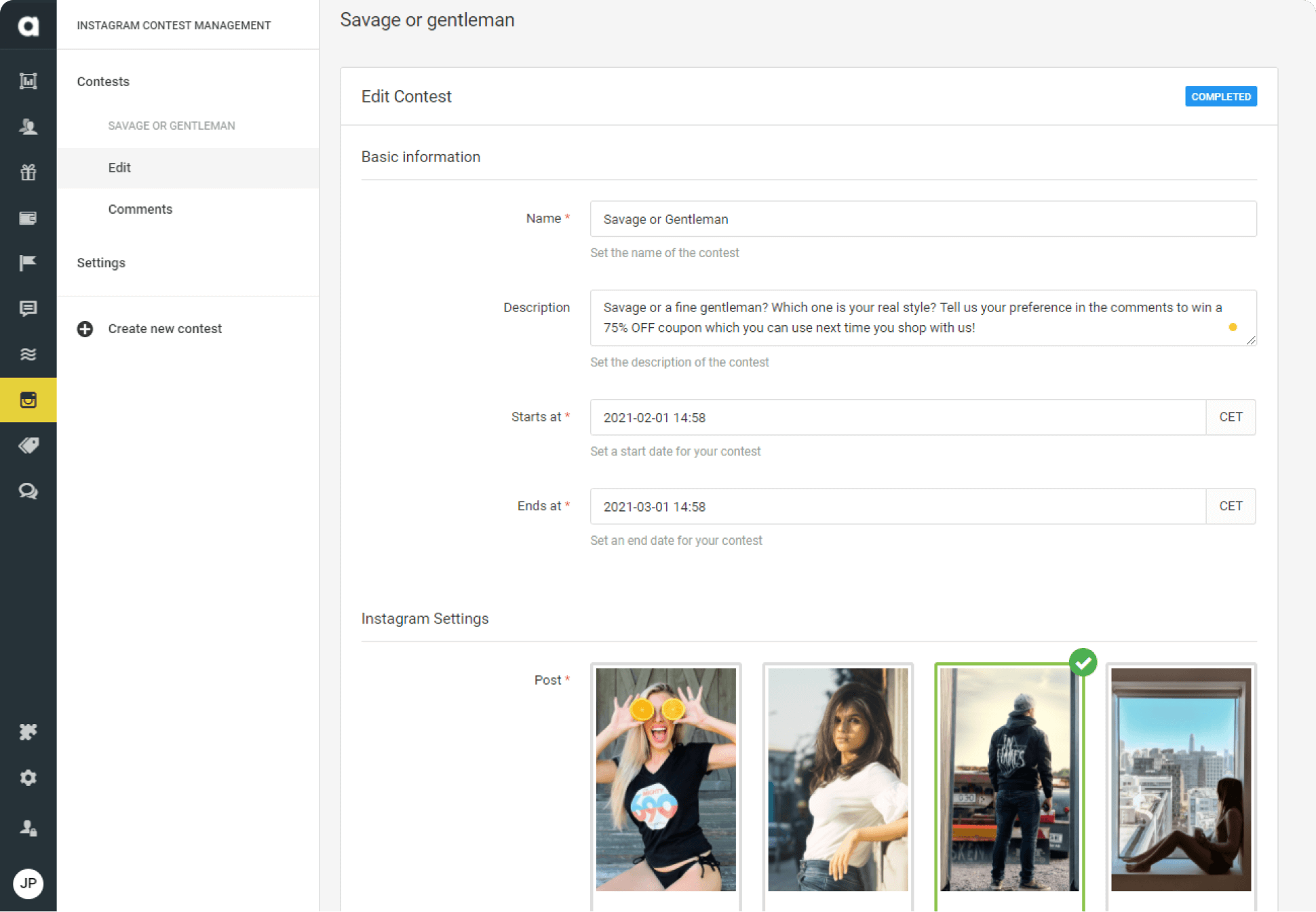 Gamified engagement.