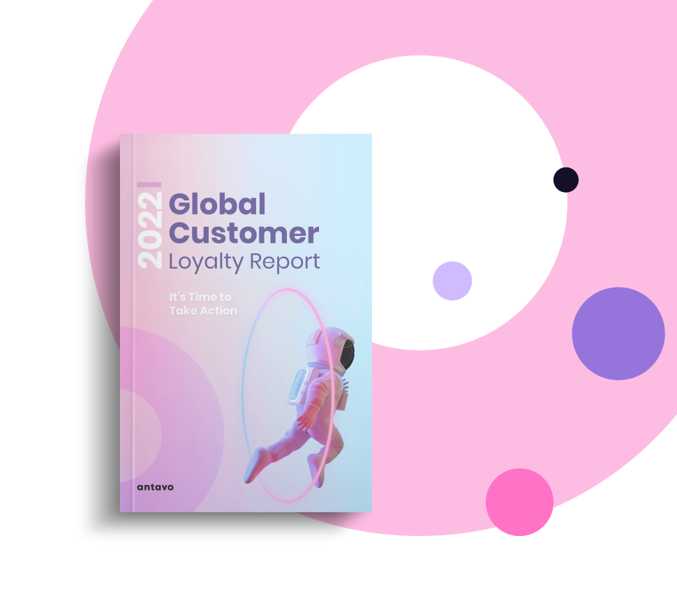 Banner showcasing Antavo's Global Customer Loyalty Report 2022.