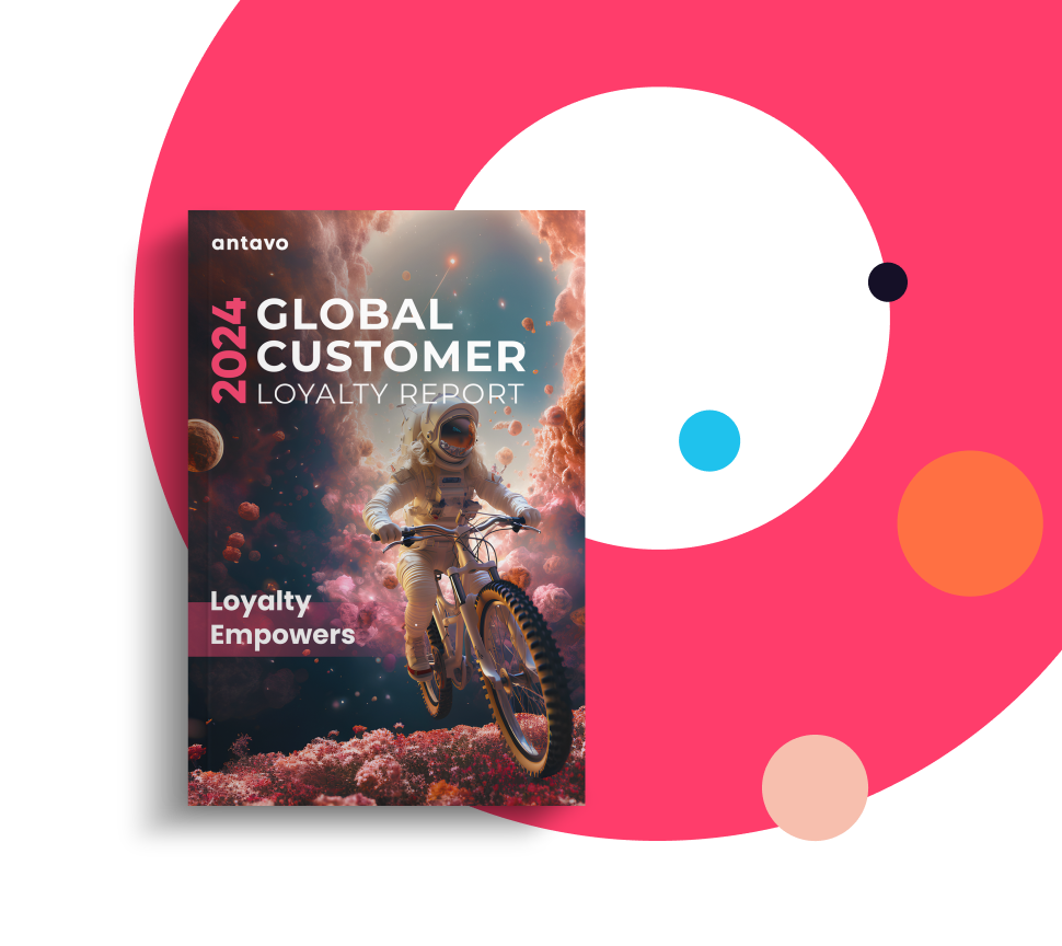 Banner showcasing Antavo's Global Customer Loyalty Report 2024.