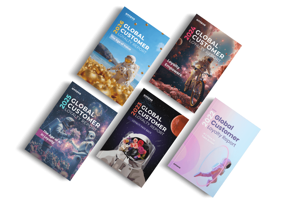 Banner showcasing all of Antavo's Global Customer Loyalty Reports.