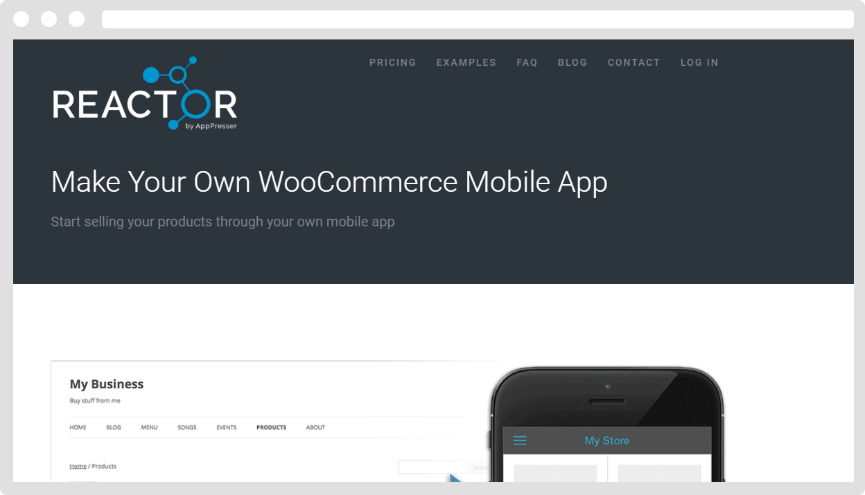 Reactor makes it easy for stores to develop their own mobile apps.