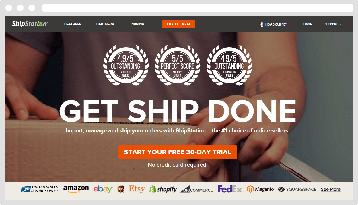 Get Ship Done with ShipStation. Is there any better way to say it?