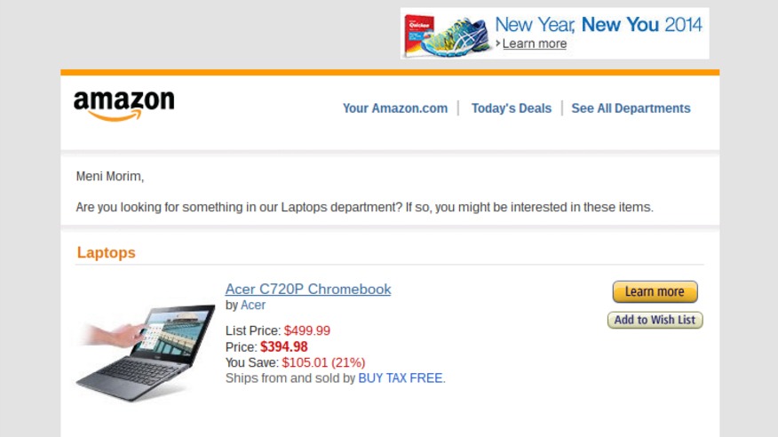 amazon kindle email