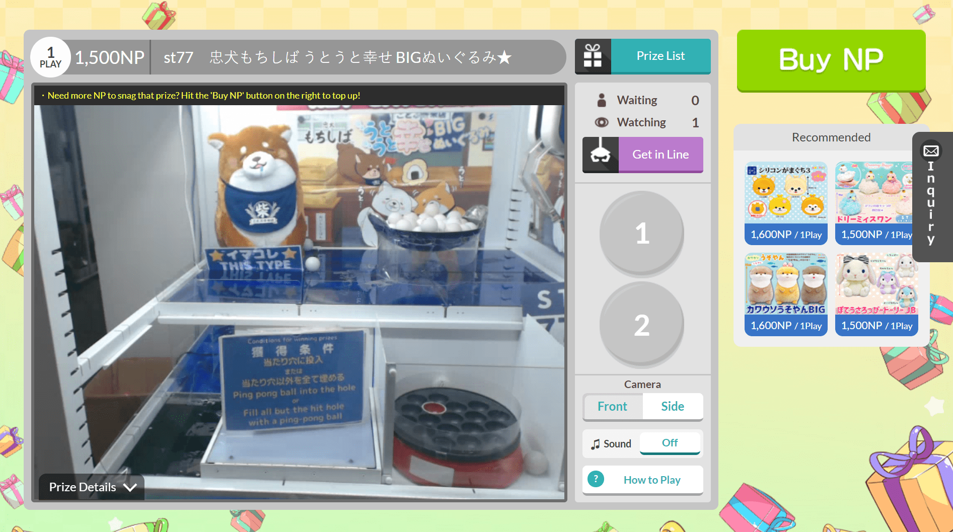 Tokyo Otaku Mode integrates their minigame from a third-party site.