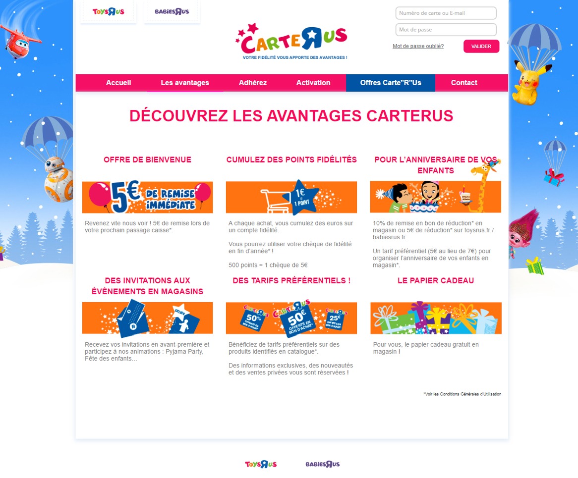 Antavo’s loyalty solution allowed Toys”R”Us to manage their customer base from one online environment.