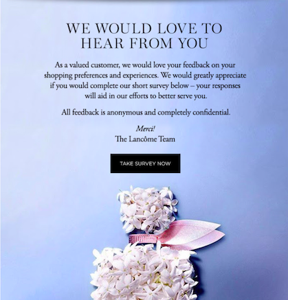 Lancome Team's Holiday Rewards Program