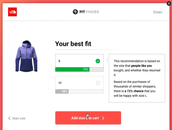 Fit Analytics’ sizing solution is equally useful for brands and customers. The former can shop more easily knowing that they don’t need to send back the product, while companies receive valuable customer data.