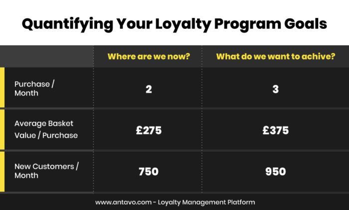 Quantifying Loyalty Program Goals