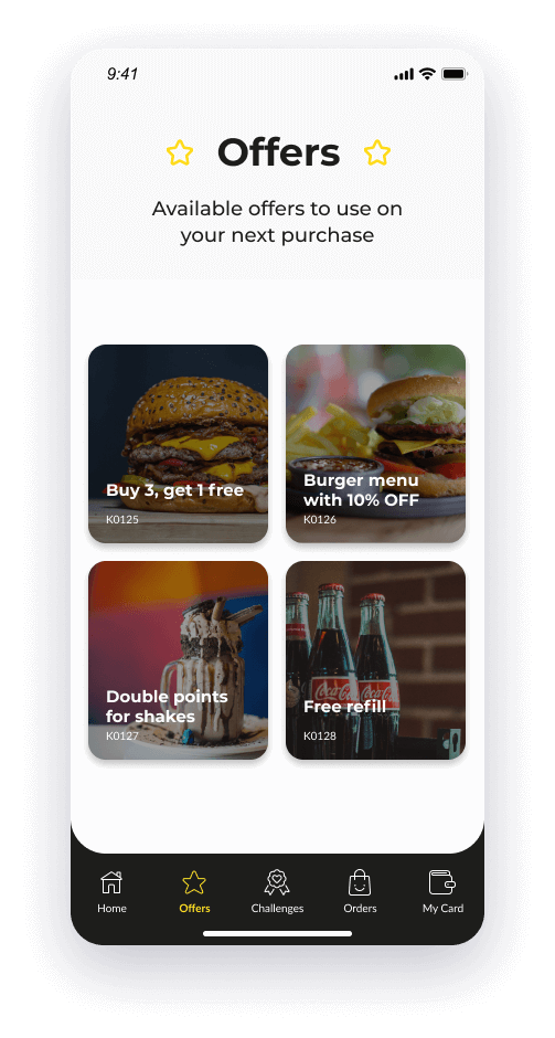 An offer screen mockup from Antavo.