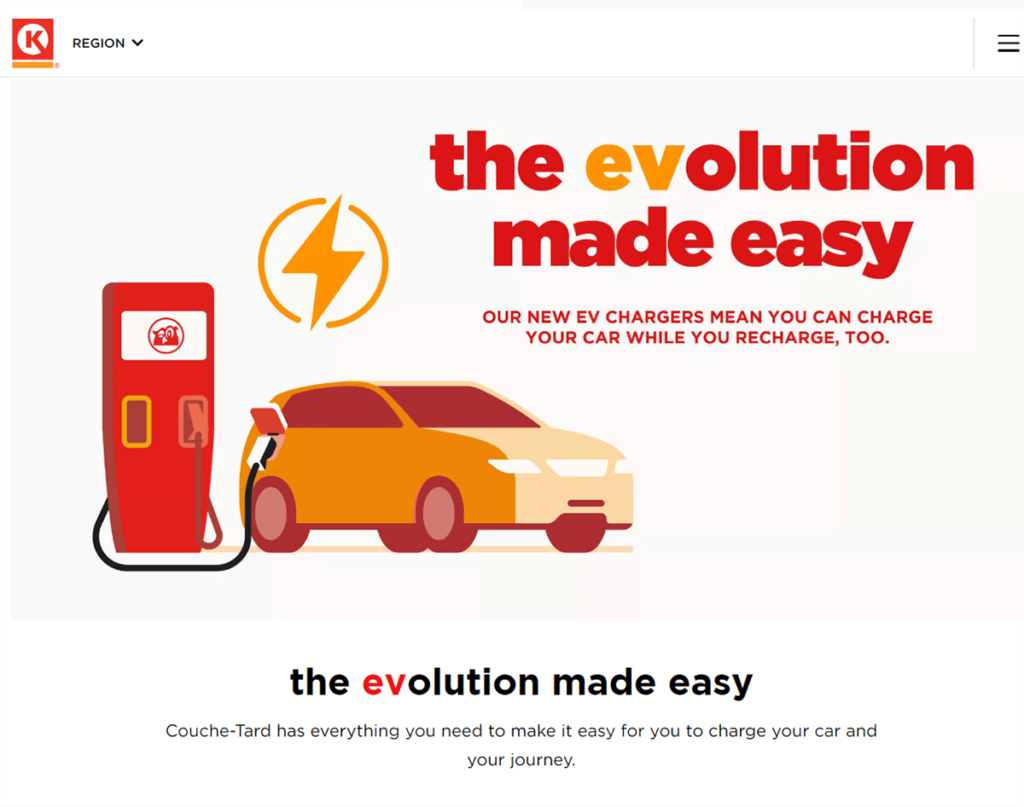 Circle K app members now have access to EV charging stations.