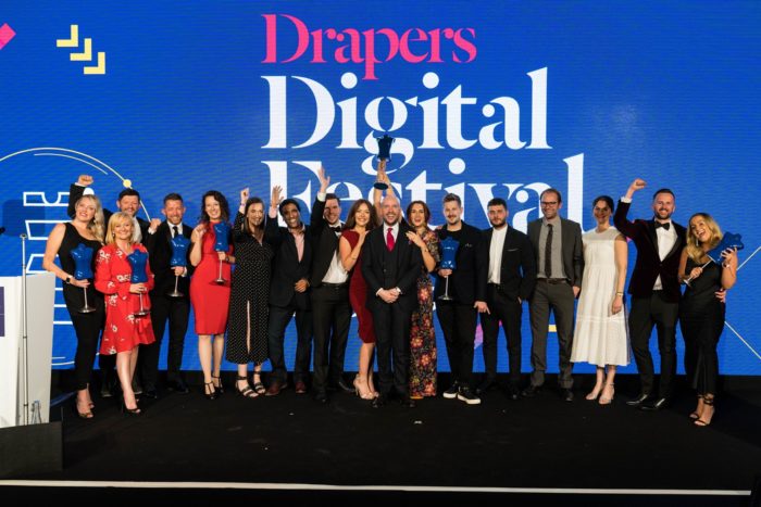 Drapers Digital Awards category winners group photo