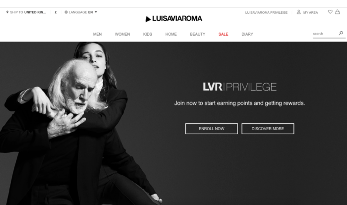 LuisaViaRoma Privilige is a great program for customer engagement