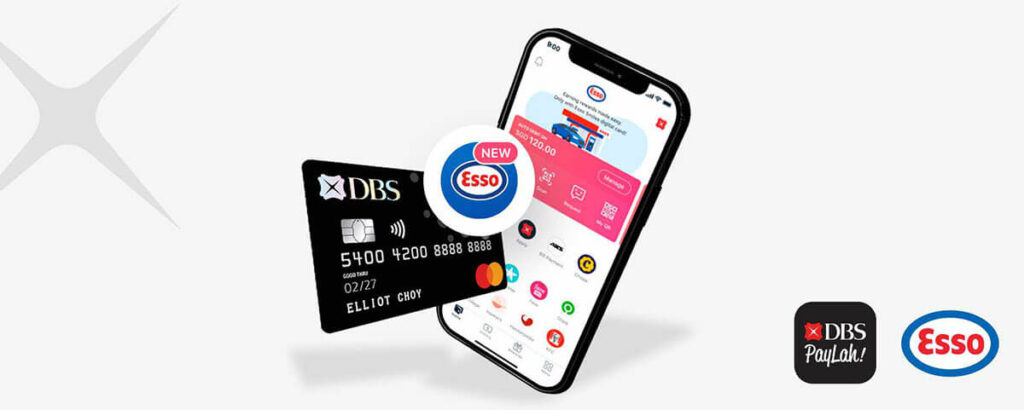 DBS ESSO Card rewards all types of shopping, with a trackable points balance in the app.