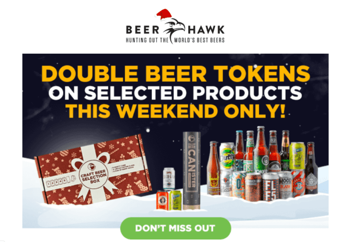 Beer Hawk email campaign