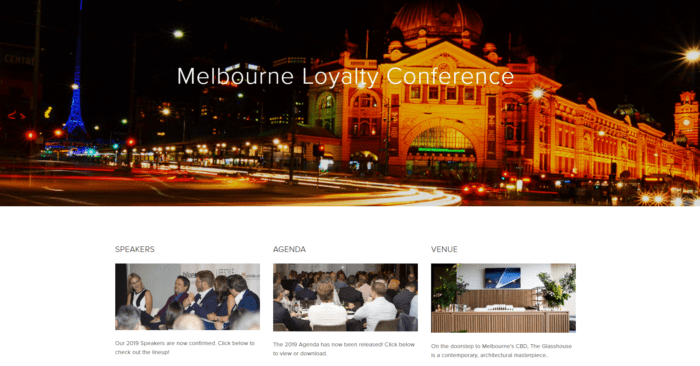Melbourne customer loyalty conference