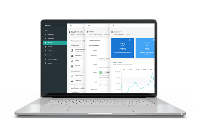 Antavo designed its Loyalty Management Platform to simplify the working lives of CRM teams. They enjoy more freedom and efficiency when using our tools, thanks to the intuitive UI.