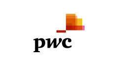 PwC's logo.