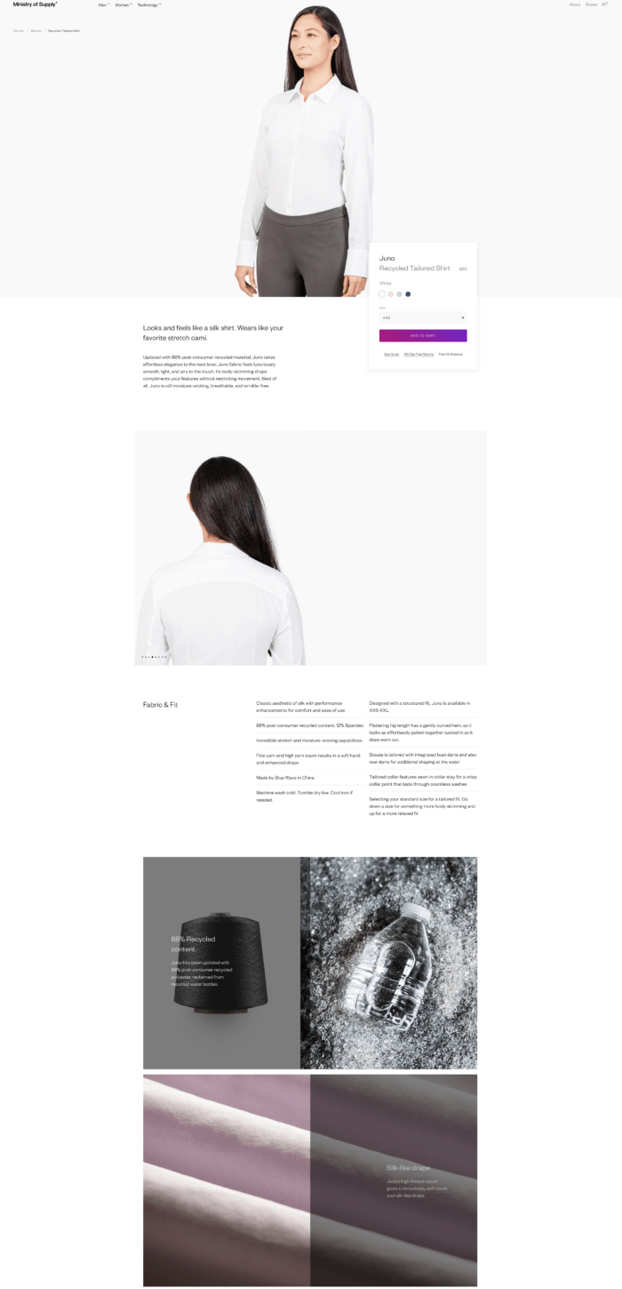 To add content to product detail pages, you don't need a new template or change the existing pages in your backend. With the right tool, you can effortlessly create new content such as banners, user-generated content or videos and simply place it at the desired position on your product detail pages.