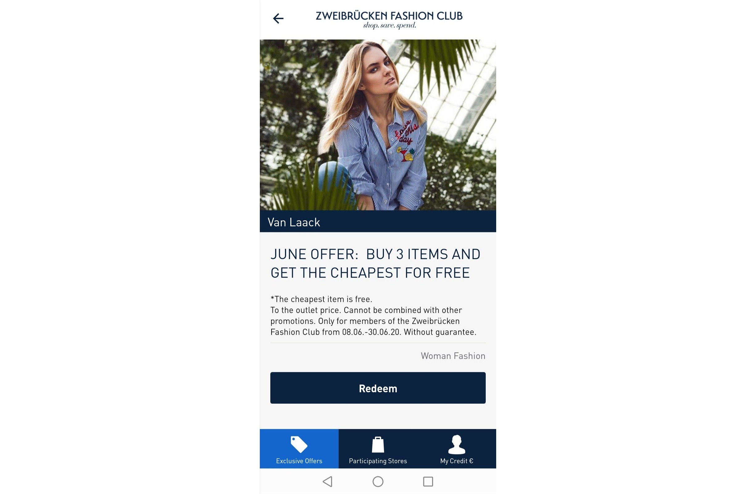 Registration to one of the regional VIA Outlet loyalty programs is available offline, online and on mobile as well, and the app can be used to review the available offers.