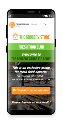 In limited access clubs you can launch campaigns before new product releases, and create countdowns for new arrivals.