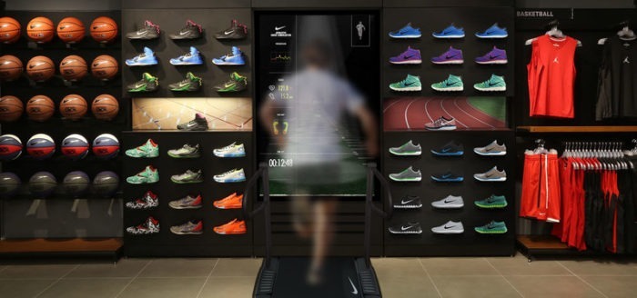 In order to make the store experience truly personalized, Nike employs professional trainers to help customers test their sneakers.