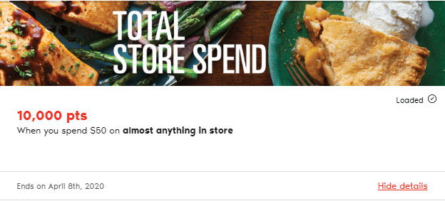 In order to keep customers invested, PC Optimum runs special reward campaigns on a weekly basis, proving that PC is really dedicated to their program.
