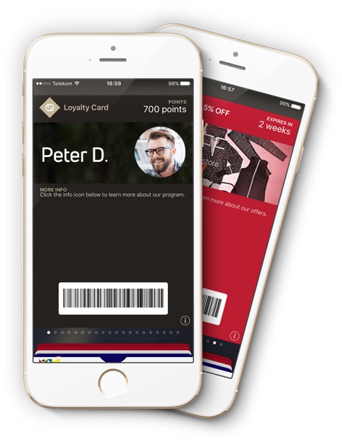 Mobile passes can help identify customers at the POS. These contain a unique customer ID and display the member’s point balance and rewards in real time.