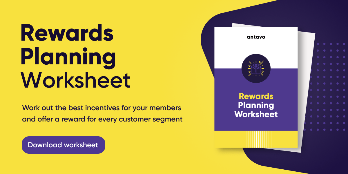 Banner recommending readers to download Antavo's Reward Planning Worksheet