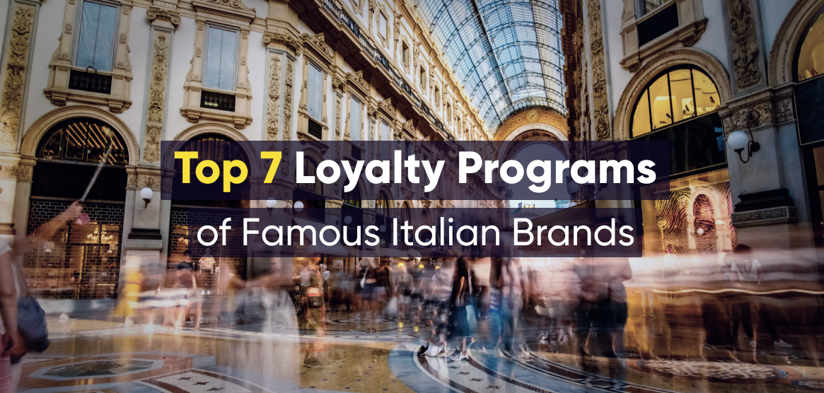 The cover image for Antavo’s article on the top 7 loyalty programs of famous italian brands