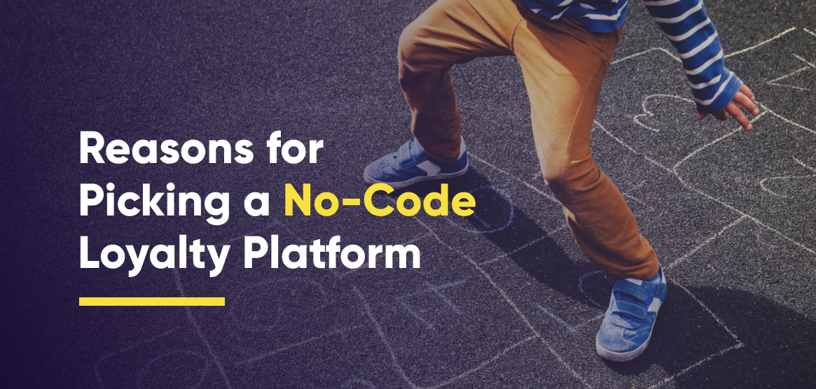 The cover for “7 Reasons to Pick a No-Code Loyalty Platform” article