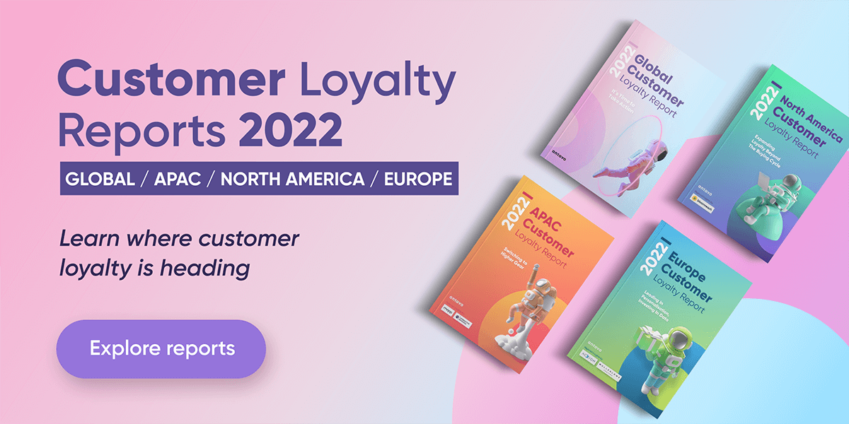 A banner recommending to download Antavo’s Customer Loyalty Report 2022