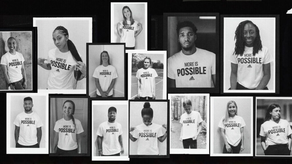 Adidas influencer campaign collage