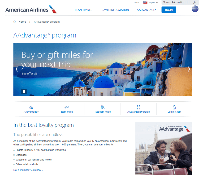 American Airlines’ frequent flyer program.