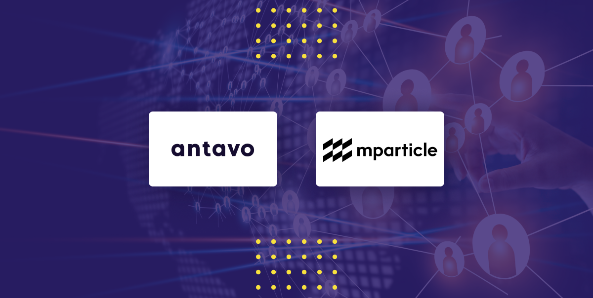 The cover image for Antavo’s news article on its partnership with mParticle