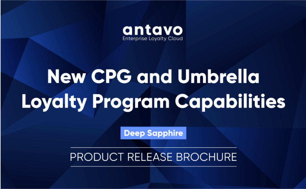 Antavo's side banner for downloading the Deep Sapphire Q1/2023 Product Release