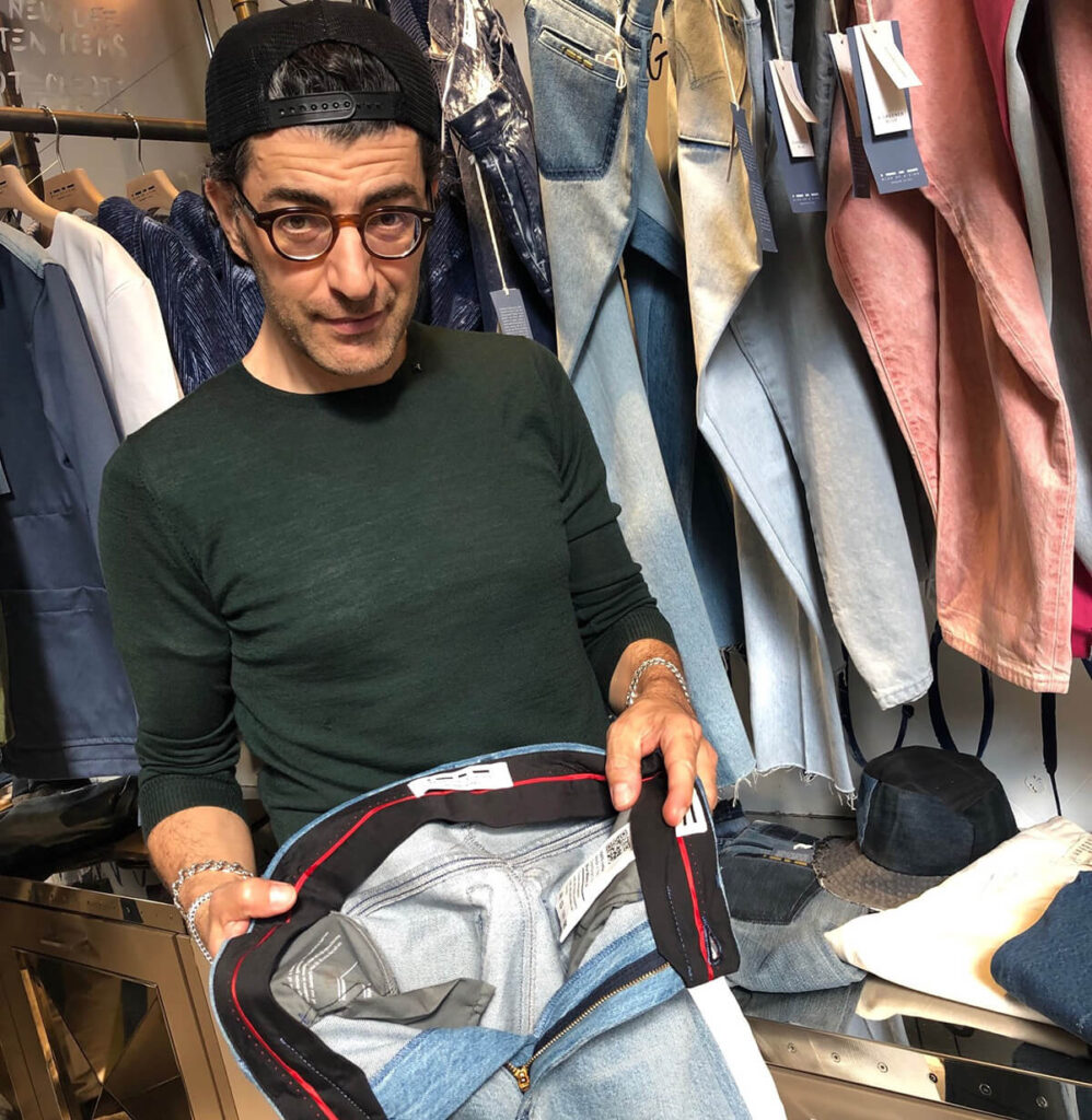 Owner of the Sustainable Denim brand Blue of a Kind, Fabrizio Consoli.