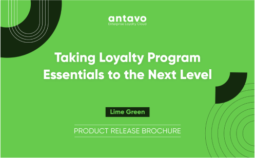 Antavo's side banner for downloading the Lime Green Q2/2023 Product Release