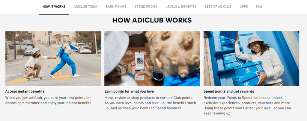 How adiClub works.