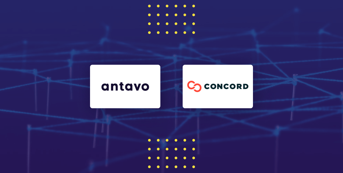 The cover image for Antavo’s news article on its partnership with Concord