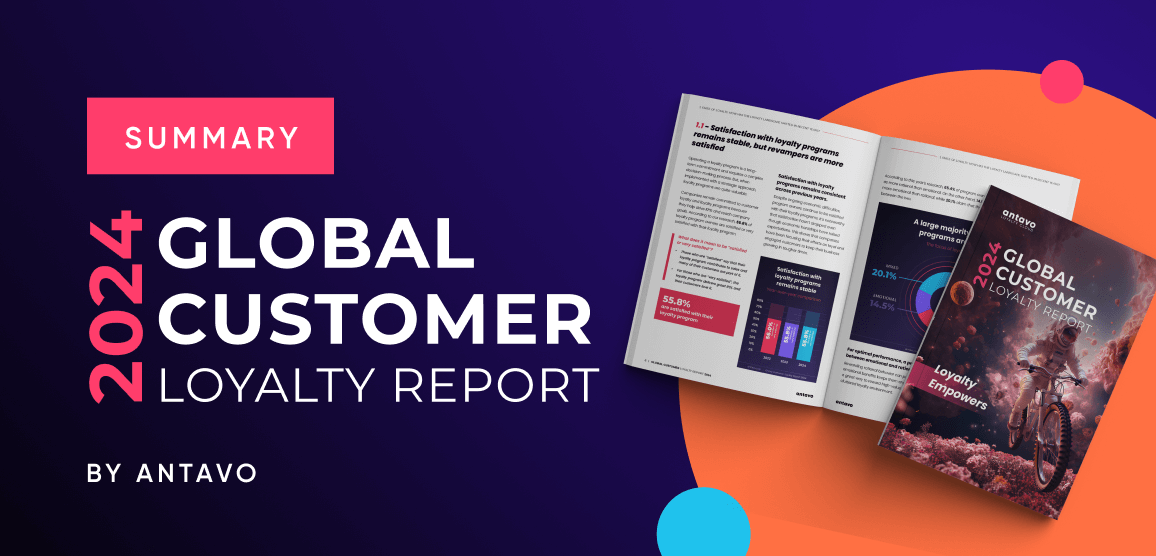 Antavo’s cover for its article summarizing the Global Customer Loyalty Report 2024