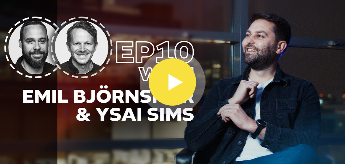 Antavo’s cover for its Loyalty Stories video podcast with Emil Björnskär & Ysai Sims