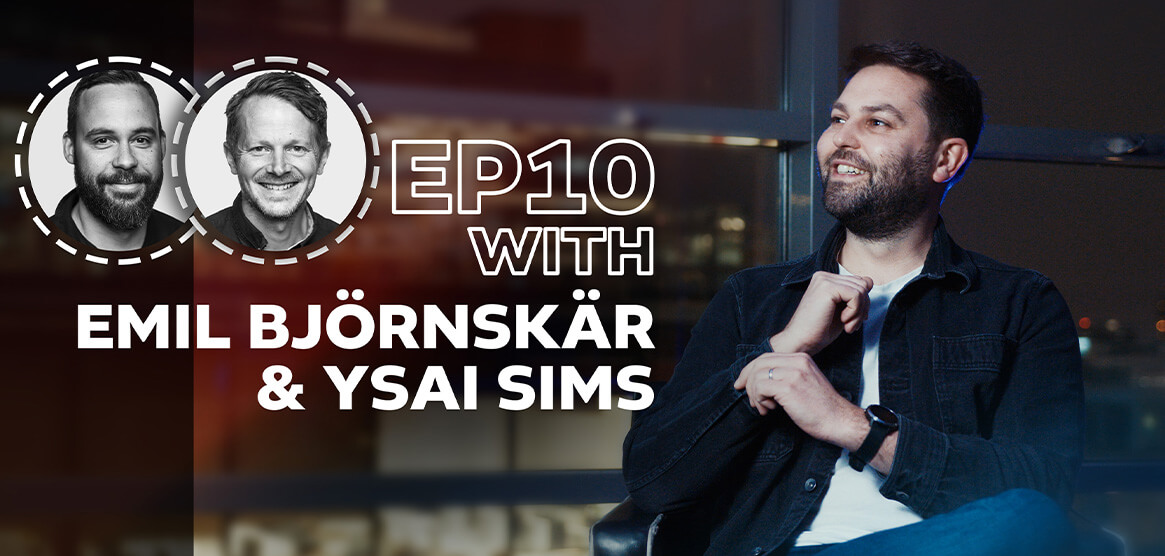 Antavo’s cover for its Loyalty Stories video podcast with Emil Björnskär & Ysai Sims