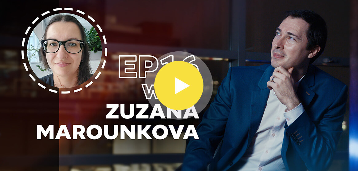 Antavo’s cover for its Loyalty Stories video podcast with Zuzana Marounkova