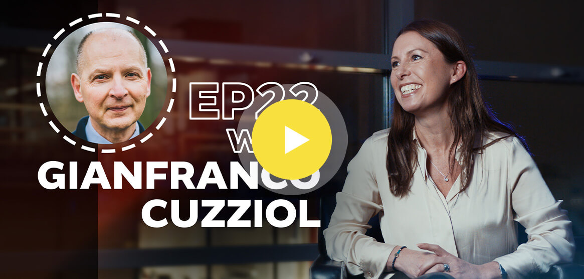 Antavo’s cover for its Loyalty Stories video podcast with Gianfranco Cuzziol